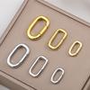 2pcs 18K Gold Filled Oval Carabiner Necklace Clasps Closures Pearl Enhancer Connector Brass DIY Jewelry Necklace Bracelet Making