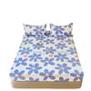 3.5 Feet/6 Feet Three-piece Bed Sheet Set Strawberry&Floral Prints Soft Fitted Sheet Smooth Fabric Dust Mite Proof Bed Wrap