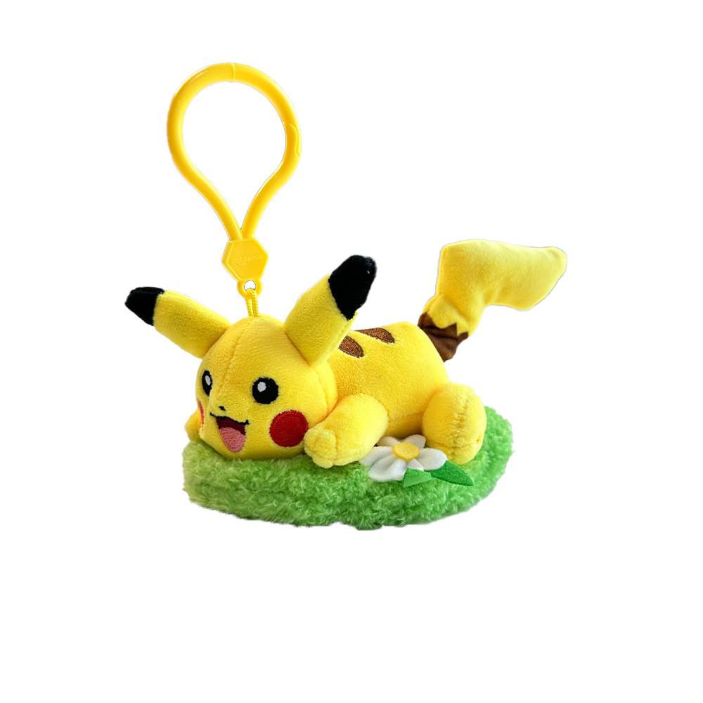 Autentická plyšová klíčenka Pokemon Pikachu, Bulbasaur, Gengar se srdíčkem
