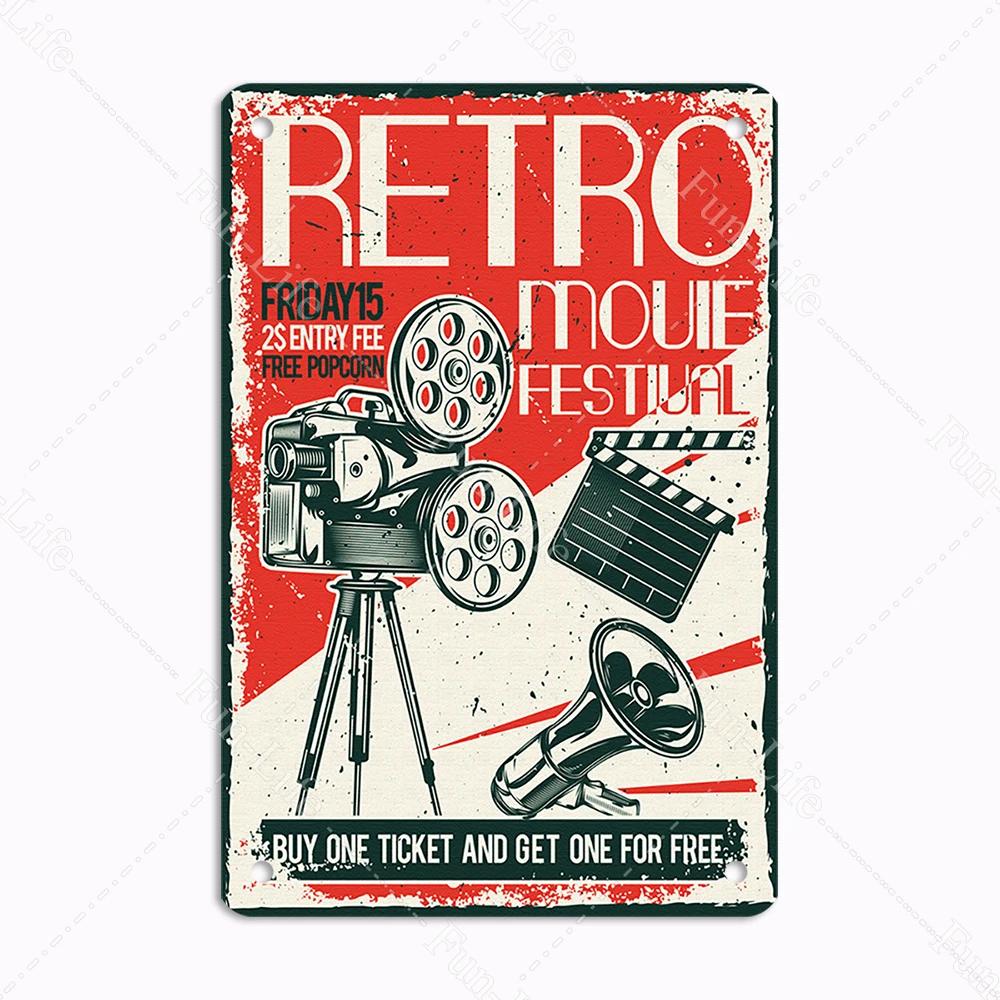 Feature Movie Vintage Posters Show Metal Tin Sign Retro Plaque Cinema Decor Hobby Bedroom Wall Decoration x cm