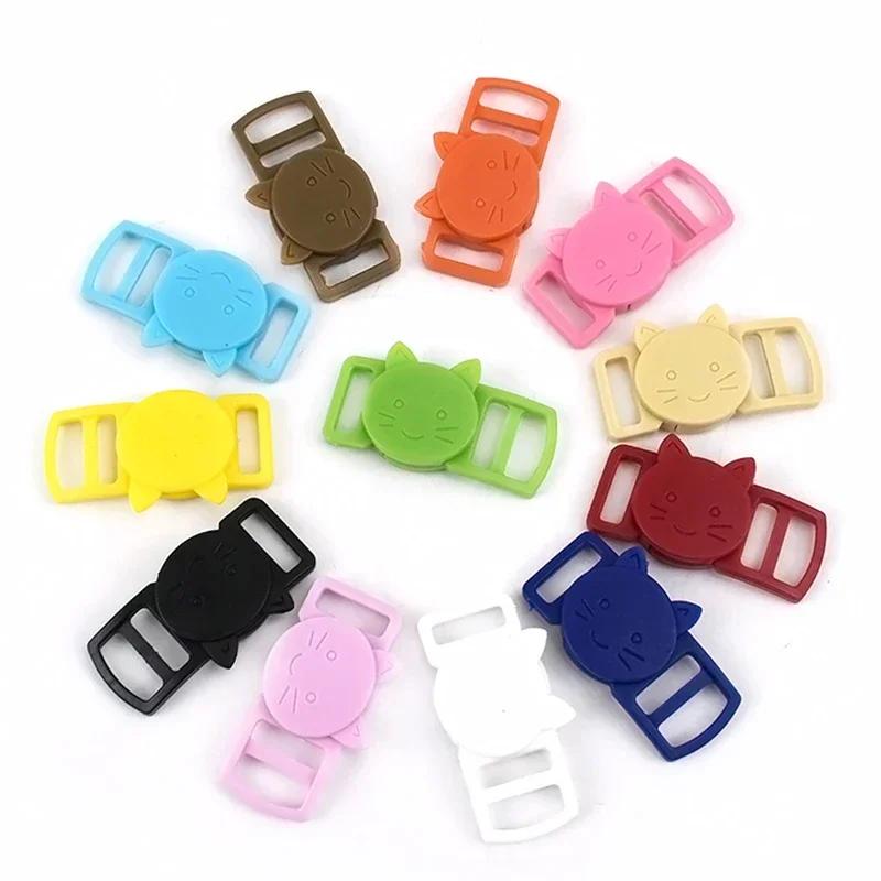 50/100/200Pcs Meetee 10mm Plastic Quick Side Release Buckle Adjustable Safety Clasp Cat Dog Collar Webbing Strap Hook Accessory