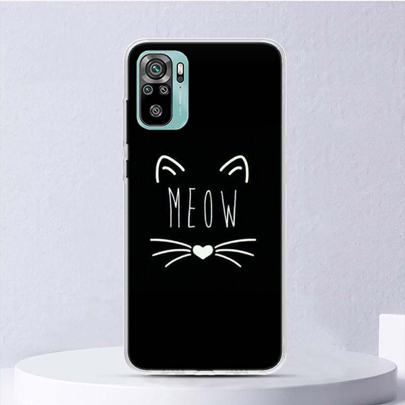 Cat Cute Kitten Cartoon Soft Case For Xiaomi Redmi Note 14 13 12S 11S 10S 12 Pro Plus Phone Cover 11 10 11E 11T Note14 Shell Coq