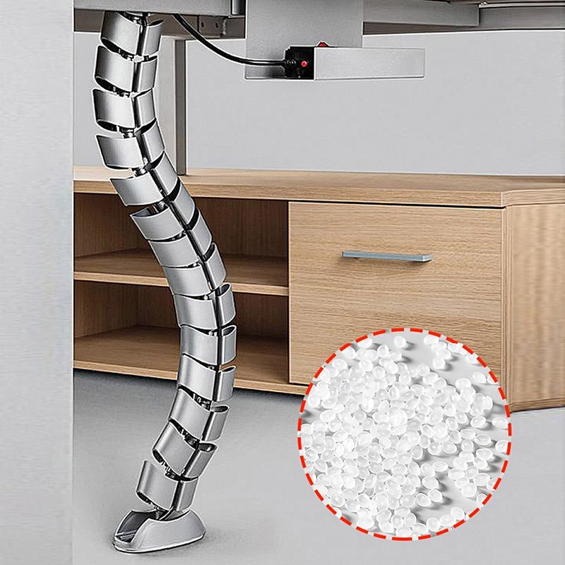 78Cm Wire Spine Cable Sleeve Workstation Snake Wire Organizer Under Desk Cable Wire Management Computer Cord Protective Tube