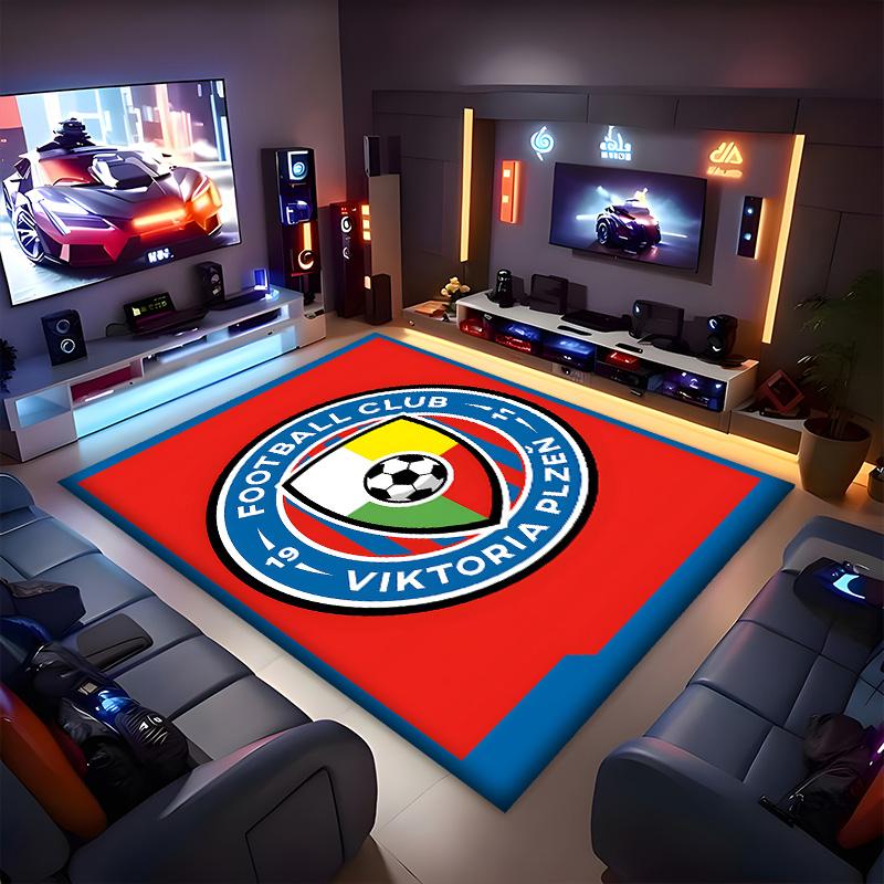 Fc Viktoria Polyester Carpet, Soft Indoor Mat for Office Chair, Living Room, Computer Desk - Decorative Home Office Rug Design
