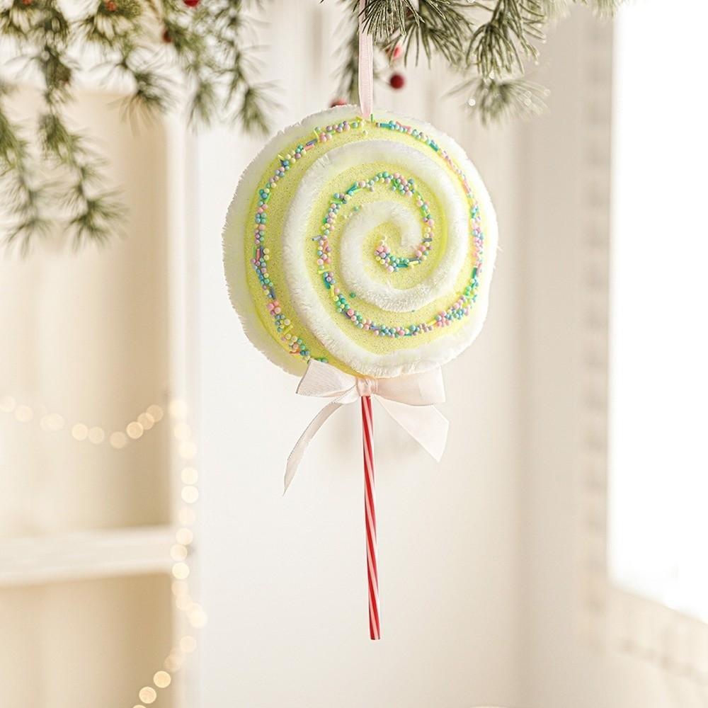 Foam Christmas Lollipop Pendant Colorful Lollipop Branches Fake Lollipop Models  Kids Favor