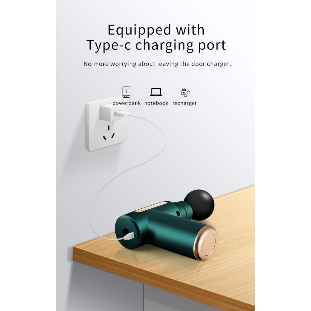 Mini Massager Fascia Gun Rechargeable Fascia + Direct Supply Muscle Fitness Neck Gun Electric Vibrator