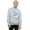 Disney Mens Donald And Daisy Duck Kiss Sweatshirt