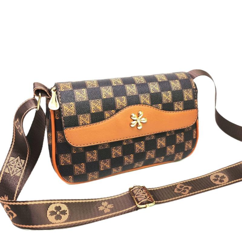 New Fashion Trend Mom Ladies Oblique Span Bag Soft Leather Cover Mobile Phone Change Bag Female