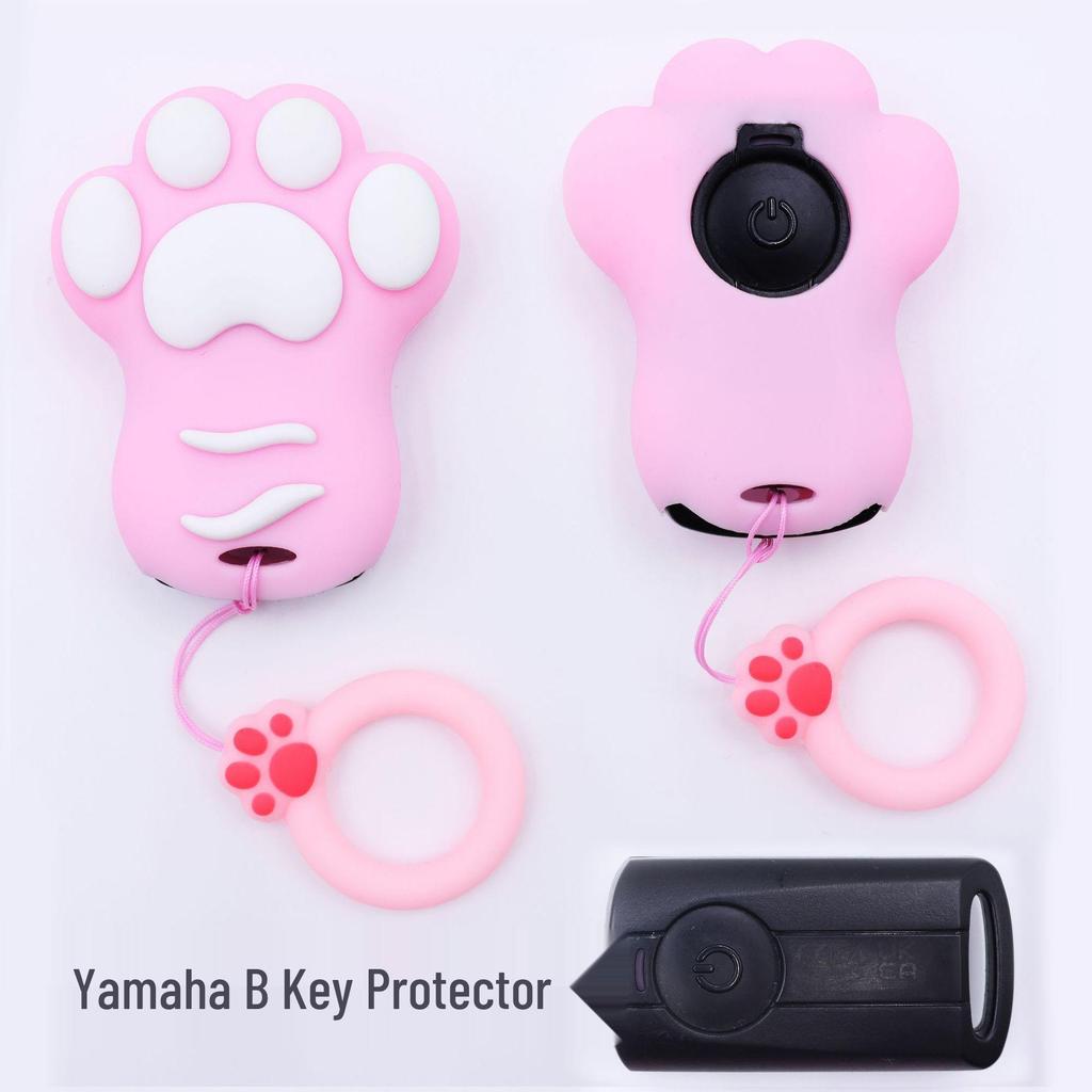 Cat Paw Cartoon Key Cover for Yamaha & Honda Motorcycles