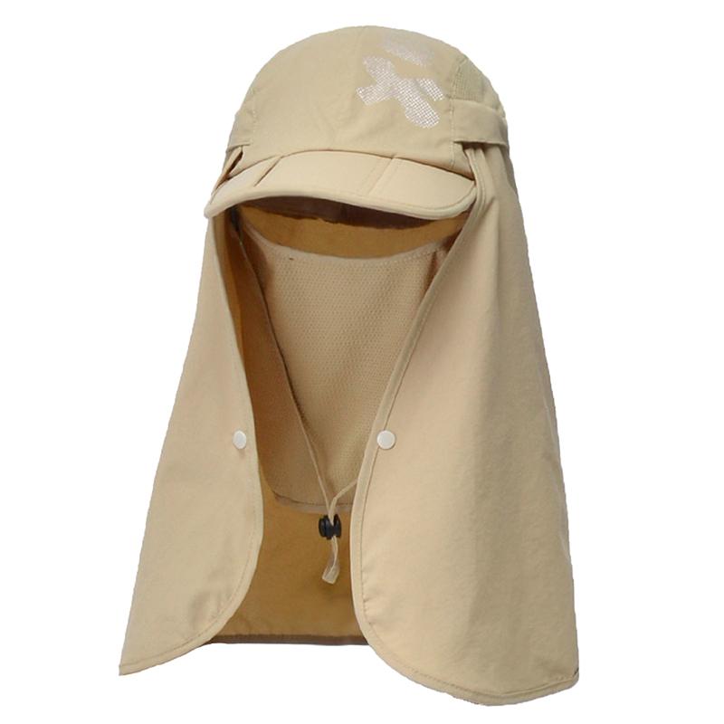 Foldable Quick Drying Waterproof 360° Visor Hat Baseball Cap Shawl Sun Hats Outdoor Unisex Summer Dual Use Cap