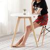 Solid Wood White Small round Table Nordic Minimalist Balcony Leisure Coffee Home Mini Tea Table