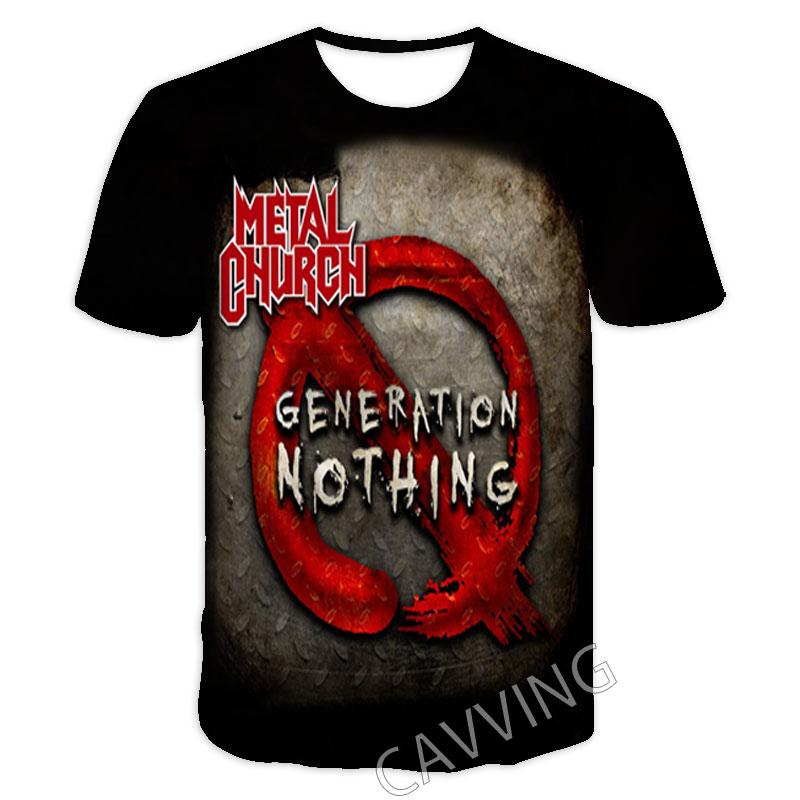 New Fashion Women/Men's 3D Print  Metal Church Rock   Casual T-shirts  Hip Hop Tshirts Harajuku Styles Tops Clothing