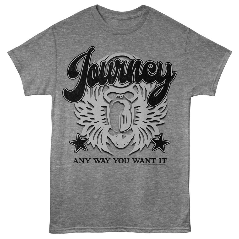 Journey Any Way You Want It Men s T Shirt Rock Band Music Merch Unisex T-Shirt S