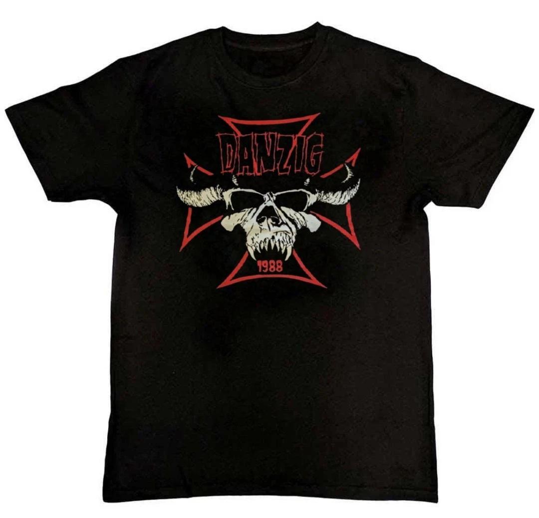 Vtg Danzig Band 1988 Tour Graphic Print Unisex 100% Cotton T-shirt Mens Tees Top 2XL