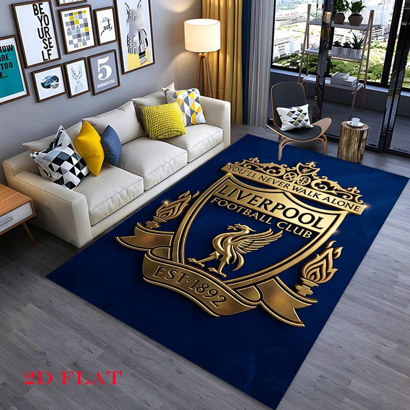 Vintage Liverpool Football Club Emblem Carpet Doormat Printing Office Chair Cushion Art Protective Pad