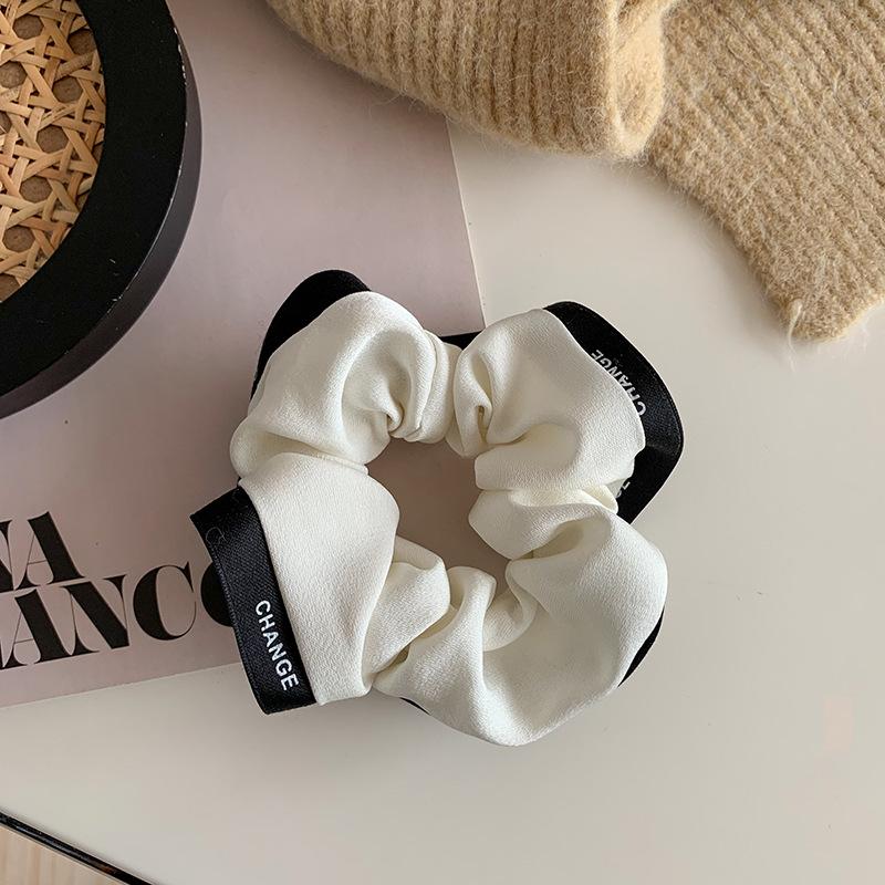 Korean Style Hair Ring: Leather Ponytail Holder & Ball Hair Accessories for Women