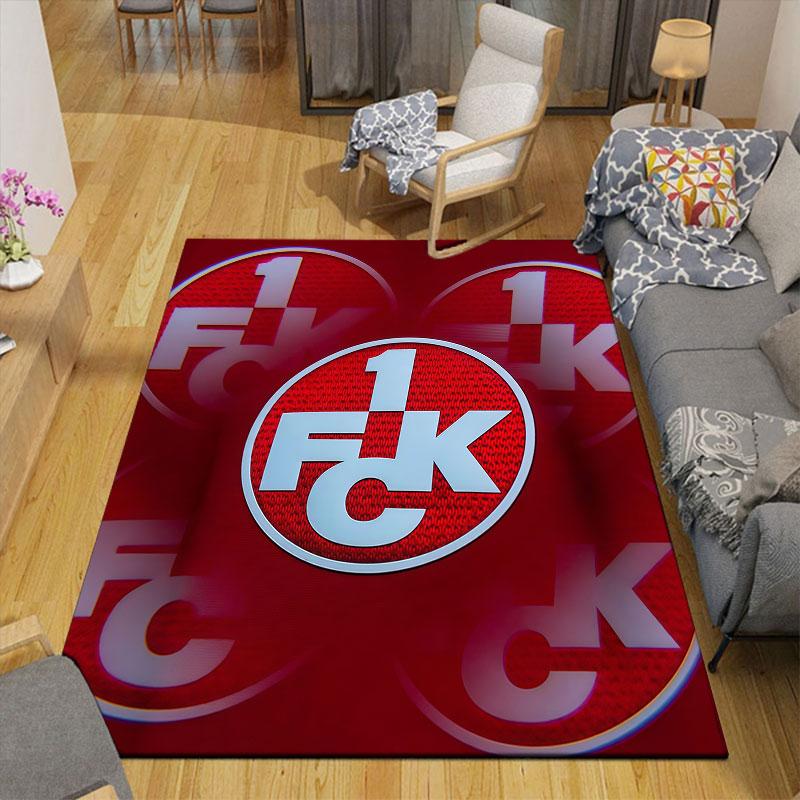 1. FC Cologne Flannel Printed Carpet, Home Sofa Decoration for Living Room & Bedroom, Non‑Slip Play Flannel Floor Mat for Game Room