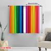 2pcs Window Curtains Rainbow Pride Versatile 100% Polyester  Without Electricity summer party decorations Use for Indoor