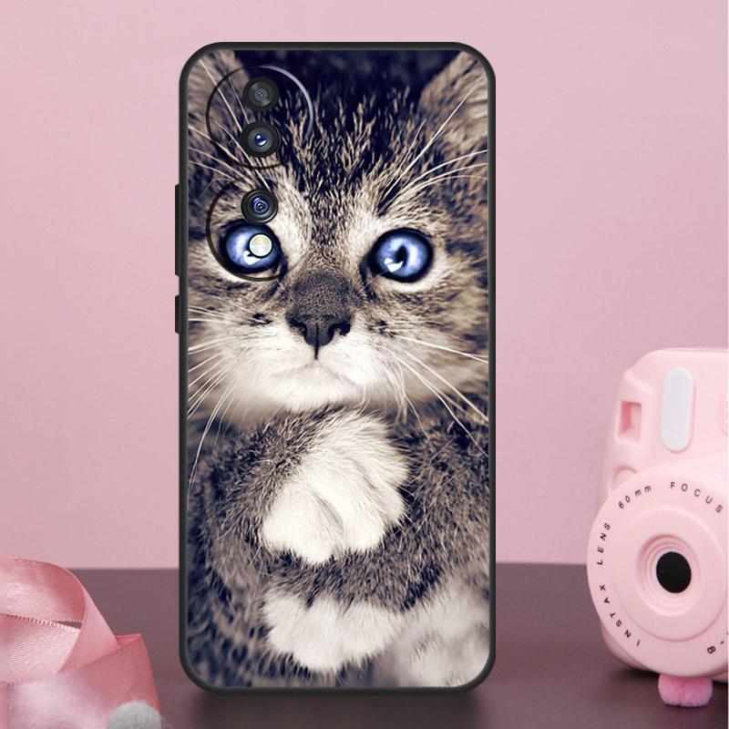 Black Cat Staring Eyes Case For Honor 400 200 Pro 50 70 90 X9a X9b X9c X9d X8b X8c Win Magic 8 Pro 5 6 7 Lite Cover