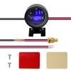 Carrfan Round LED Digital Track Temperature Sensor Moto+ Voltmeter 2 In 1 24V
