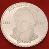 Médaille commémorative Diana Plaqué Or Rose, Pièce de collection, Insigne, Pièce d'or, Pièce plaquée argent, Pièce commémorative