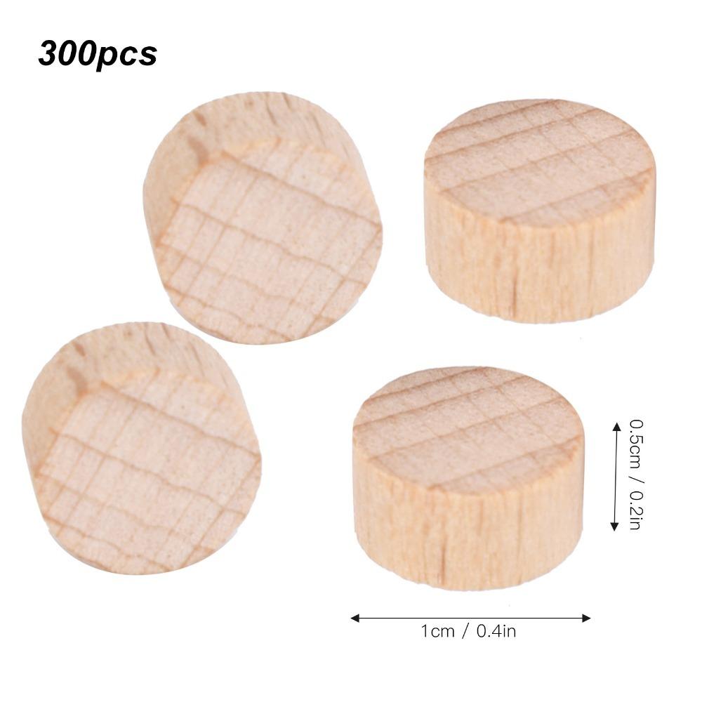 300pcs Unfinished Beech Wood Slice 1cm Wooden Discs Wood Handmade DIY Wood Discs  Painting