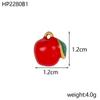 3PCS/LOT CARLIDANA Enamel Fruit Mushroom Charms Pendants Stainless Steel DIY Necklace Jewelry Making Accessories