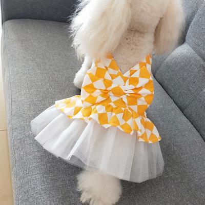 Sommer Haustier Hund Spitze Tullle Baumwolle Kleid Sweety Hund Kleidung Kleine Hund Tutu Kleid Party Geburtstag Hochzeit Bowknot Kleid Haustier Kleidung