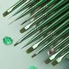 Cross-border Nail Art Brush Set: Japanese Painting, Flower Line, Square & Round Gel, Ombre Gradient Brushes.