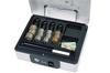 SENTRY SCB-10 Small Cash Box, Storage Box, Keyed Included, B6, Key Lock, Coin Case, One-Touch Open, Light Gray