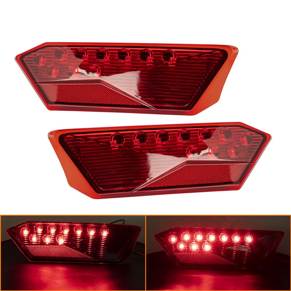For Polaris RZR Turbo 1000 XP 900 S 2014-2019 Black Red LED Headlight taillight Signal Light Rear Brake Lamp