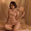 Sex Lingerie Retro Jacquard Straps Sexy Cheongsam Uniform Seduction Pajamas Hot Passion Suit