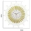 Metal Hang Clocks Retro Wall Clock Living Room Modern Luxury Silent Watch Household Mechanical Watches Decoration Accessories