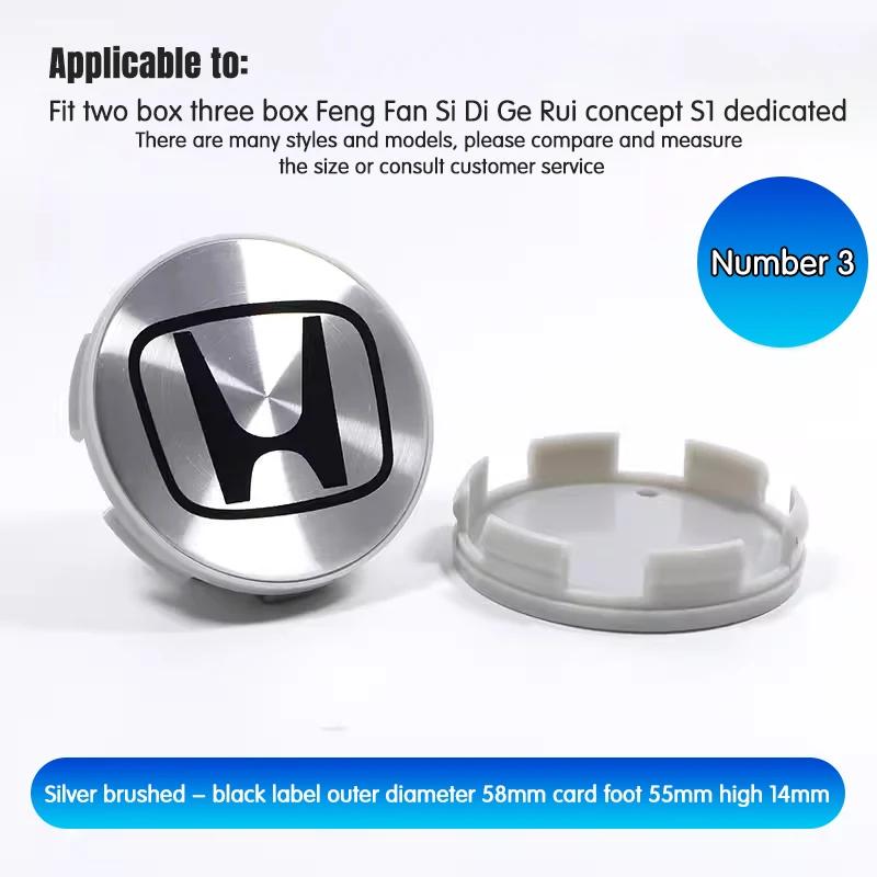 58MM/69MM Car Styling Wheel Center Hub Caps Cover Replacement Accessories For Honda CITY CIVIC Mugen Pilot Type R Type S Insight