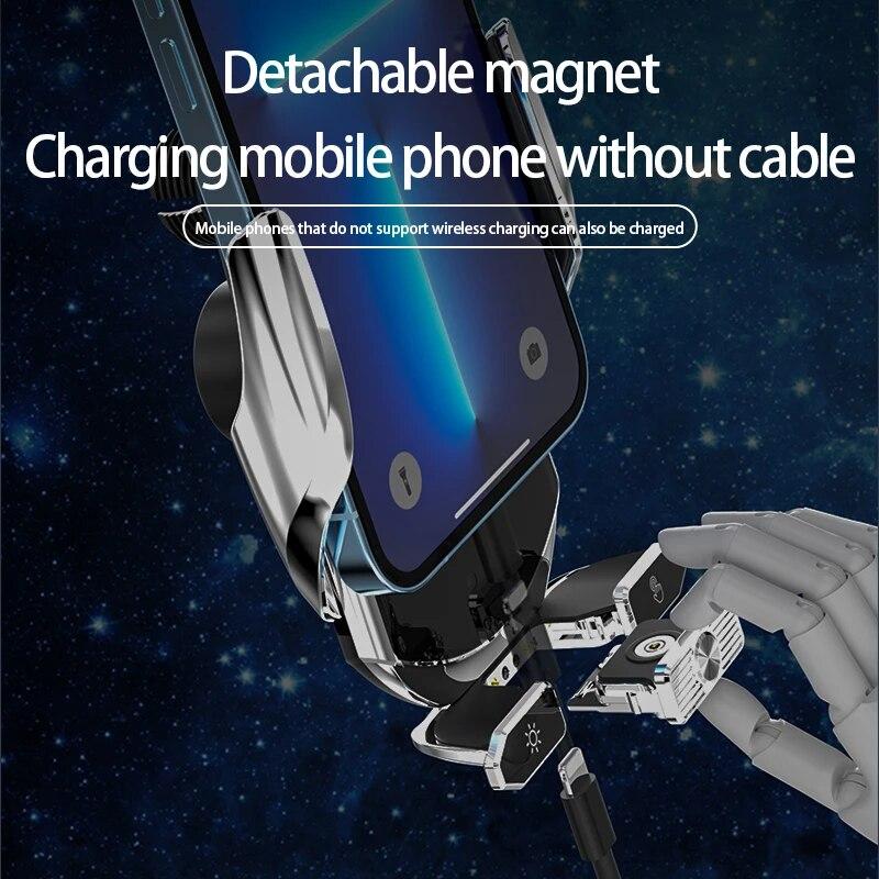Drahtloses Autoladegerät, magnetische Schnellladestation, Lüftungsständer, Autotelefonhalter, Halterung für iPhone 15 14 13 12 Samsung Xiaomi