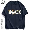 A Simple Pattern In The Shape Of A Duck Unisex T-Shirt Summer Cotton Retro Tee Fashion Loose Sportswear Unisex Basics Clothing