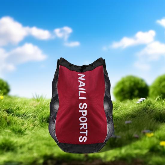 Soccer Ball Bag Drawstring Soccer Mesh Ball Bag Adjustable Heavy Duty Sports Equipment Net Sack for Basketball Volleyball Football