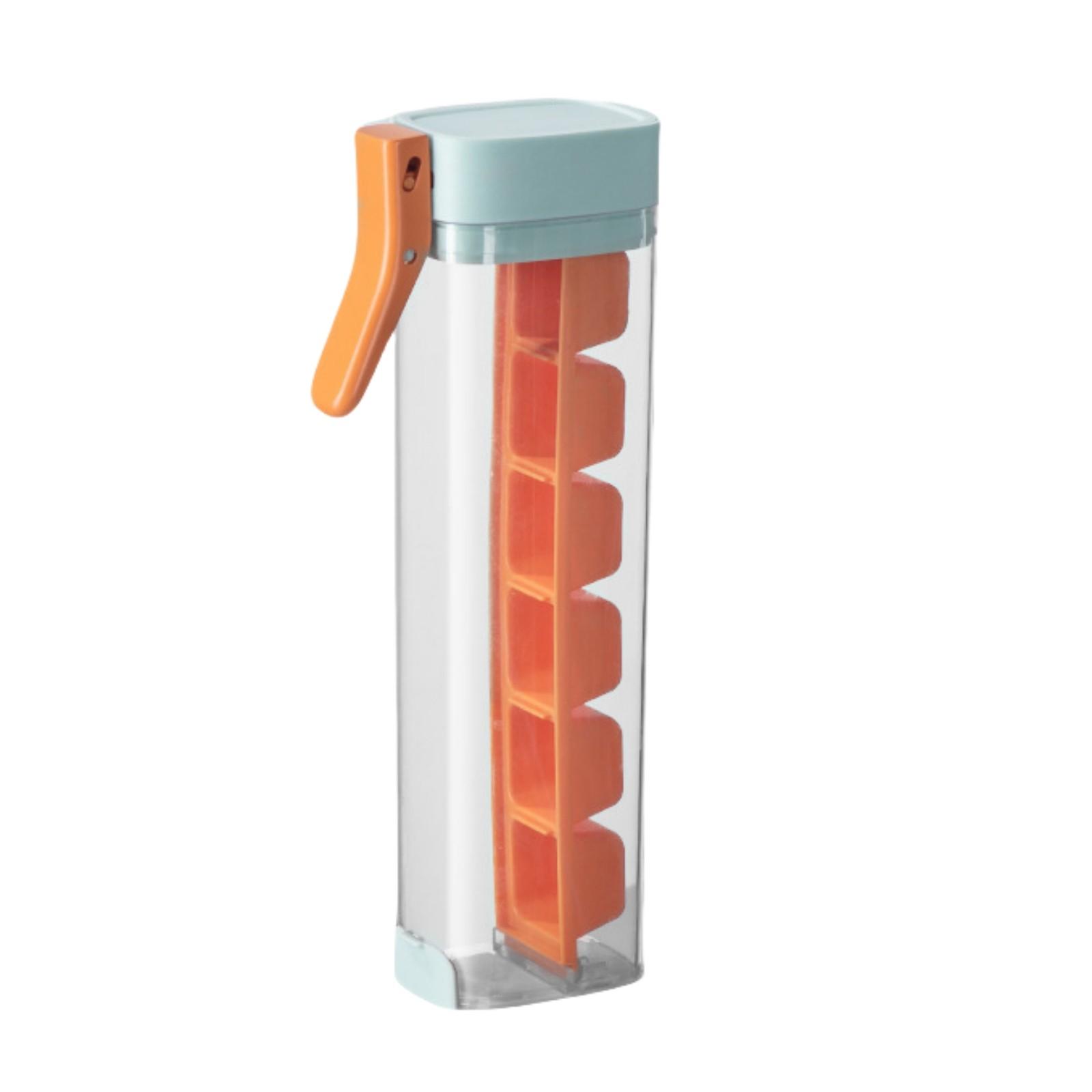 

Удобный и компактный генератор кубиков льда для самостоятельного приготовления виски, коктейлей, пива, кофе оранжевый