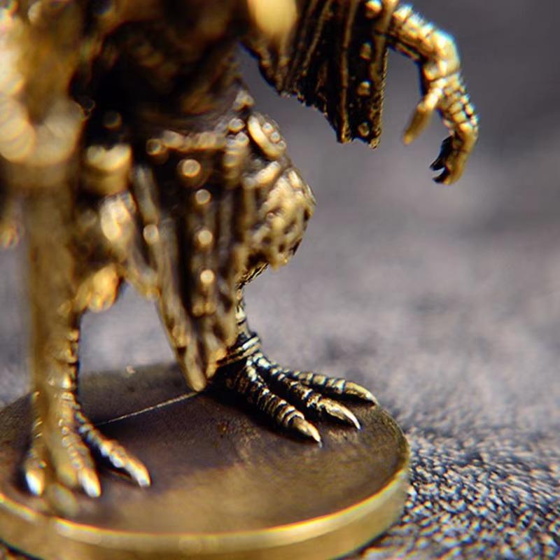 Vintage Antique Brass Sorcerer-bird Statue Desktop Ornaments Home Decorations Crafts Figurines Miniatures Accessories Gifts