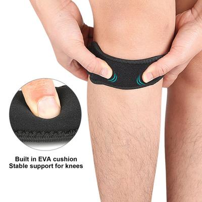 Patellar Tendon Desteği için Ayarlanabilir Sıkıştırmalı Diz Bandı Ergonomik Silikon Ped Kaymaz Tasarım Diz Destek Bandı