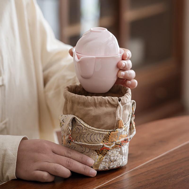 Sakura Portable Ceramic Travel Tea Set