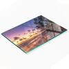 Tempered Multifunctional Decorative Glass Board Beach Sun 80X52 Cm