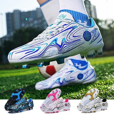 Men Soccer Shoes Adult Kids FG/TF Football Boots Boys Girls Cleats Grass Training Sport Footwear Man Long Spikes Outdoor Soccer Shoes