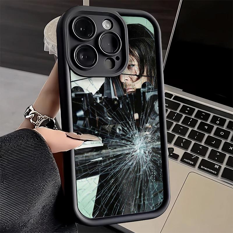 

Phone Case for iPhone 17 Air 16E 15 16 Pro Max The Walking Dead Daryl Dixon Cover 14 Plus 13 12 Mini Soft Shell Silicone Fundas iPhone 14