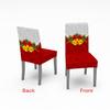 2 /6pcs Christmas Chair Covers Santa Elastic Stretch Dining Room Office Chair Slipcover Kitchen Seat Cover Spandex Navidad Decor