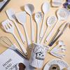 18pcs Silicone Kitchen Utensils Set with Holder Measuring Spoons Oven Mitts Nonstick Cooking Utensils Kitchen Gadgets