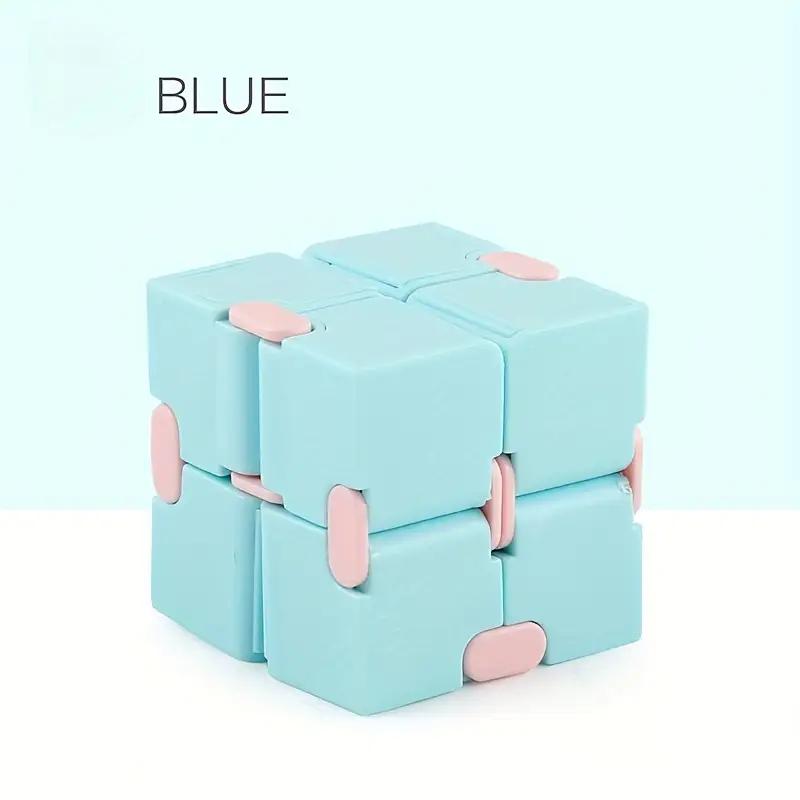 Macaron Color Series Multicolor Infinity Cube Toy, Abs Resin Magic Cube For Anxiety Reduction, Assorted Colors