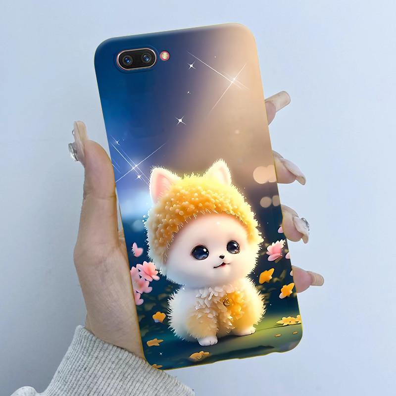 For OPPO A3S Phone Case OPPOA3S Butterfly Flower Girls Design Soft Silicone TPU Back Housing for OPPO A12E A5 AX5 A 3S Covers