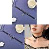 Cat Claw Pendant Leather Collar With Studs For Girls In Trendy Punk Fashion