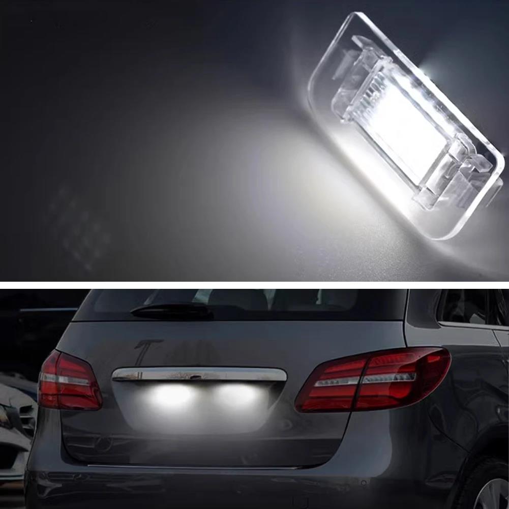 For Mercedes Benz B-Class W242 W246 2011-2019 A2468201566 1/2PCS 15SMD Car LED License Number Plate Light Canbus Error Free License Plate Lights 2